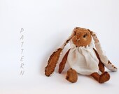 Coffee with Cream Sweet  Bunny - knitting pattern (knitted round)