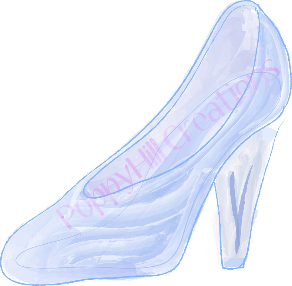 glass slipper clip art - photo #4