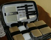 Mens Leather Travel / Nail Kit Germany 1960s - Free Shipping
