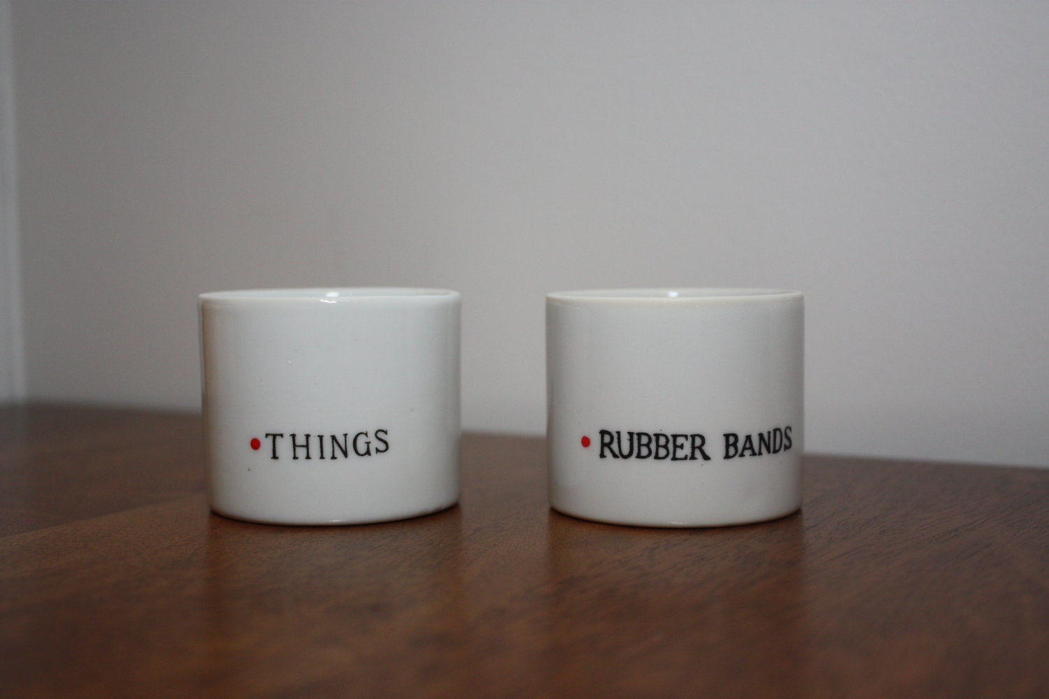Desk Organization for "Rubberbands" and "Things"
