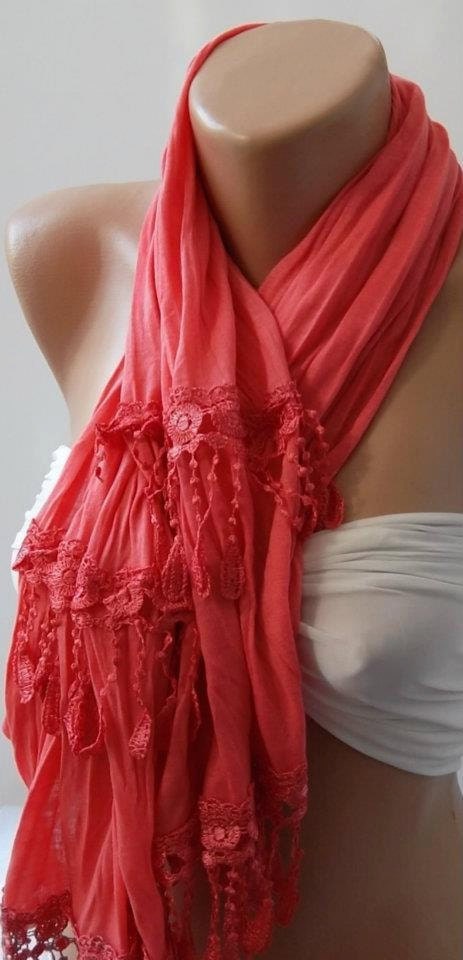 Pink  and Elegance Shawl / Scarf