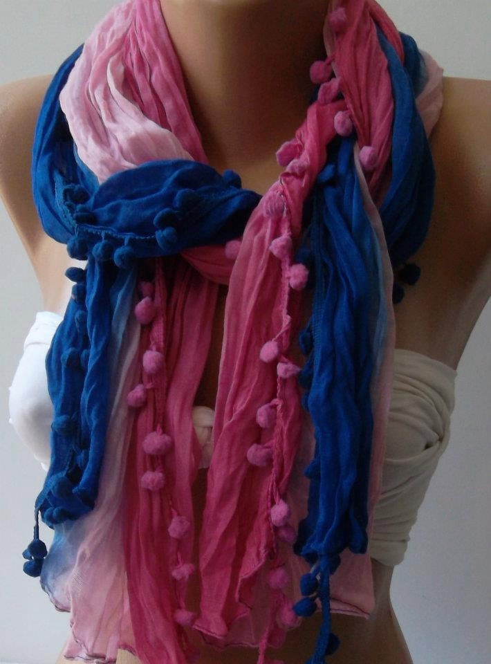 Colorful - Cotton Shawl - Scarf Headband Bandana Pareo