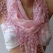 Cotton - Pink Scarf Soft Scarf Elegance Scarf