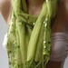 womann Tulle scarf - Elegant Scarf Tulle Scarf...Green