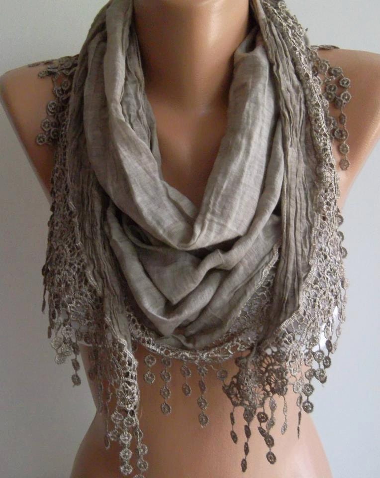 Cotton Soft Scarf....Stone Color
