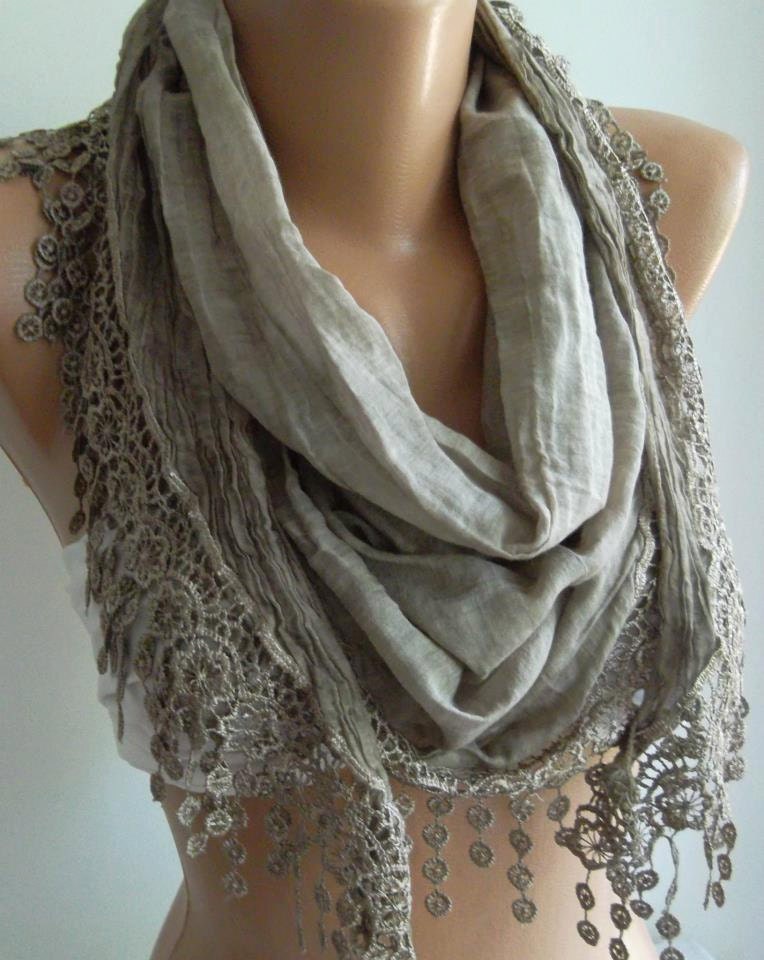 Cotton Soft Scarf....Stone Color