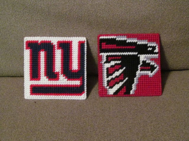 Original NFL Coasters in Plastic Canvas Pattern Book (NFC Only)