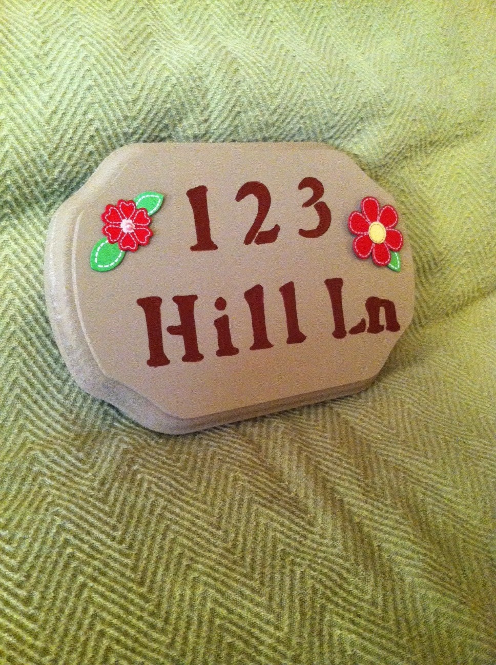 Small Custom Address Plaque - Can be Customized to Your Specifications