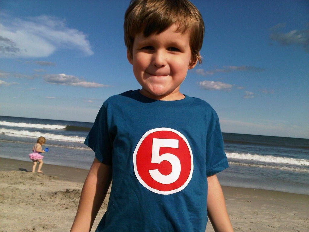 Children Costume Superhero Birthday Shirt Boys Tshirt for Cape or Super Hero Birthday Party
