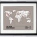 I've Been Everywhere - World Word Map Travel Log - 8x10