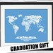 Oh The Places You'll Go - World Word Map - Great Graduation or Baby Shower Gift
