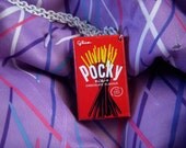 Original flavour pocky box charm necklace