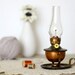 Vintage Copper Miniature Oil Lamp - Kerosene Lamp by Stellar Company - Swivels to Hang or Tabletop