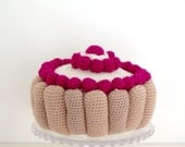 Patron de crochet - charlotte aux framboises -