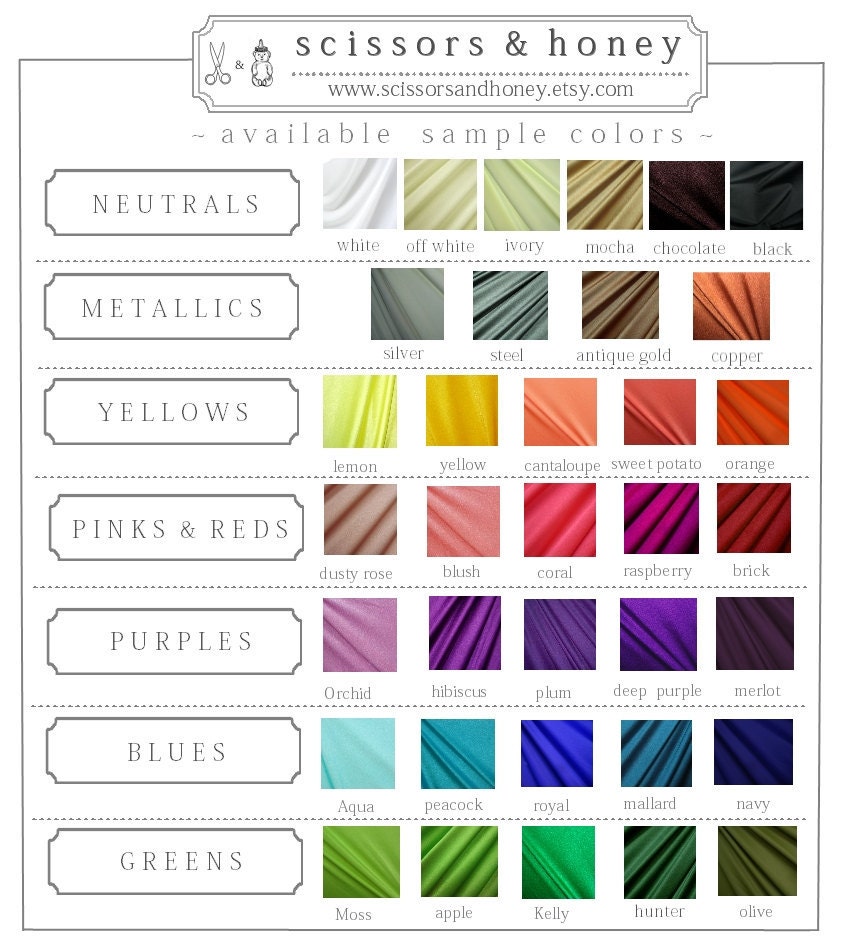 Fabric Samples - Convertible Dress, Infinity Dress