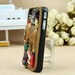 FREE SHIPPING Apple iPhone 4S 4G Vintage Bling Crystal Metal Elephant Hard Skin Case Cover