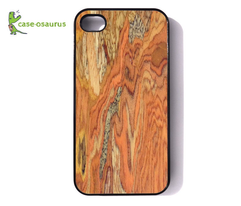 iPhone 4 Case - "Funky Wood Grain I" - Wood Grained Patterned iPhone cover for iPhone 4 and iPhone 4s