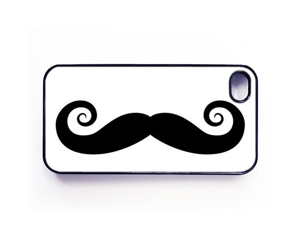 iPhone 4 Case - Moustache...Super Waxy Moustache-- cover for iPhone 4 and iPhone 4s