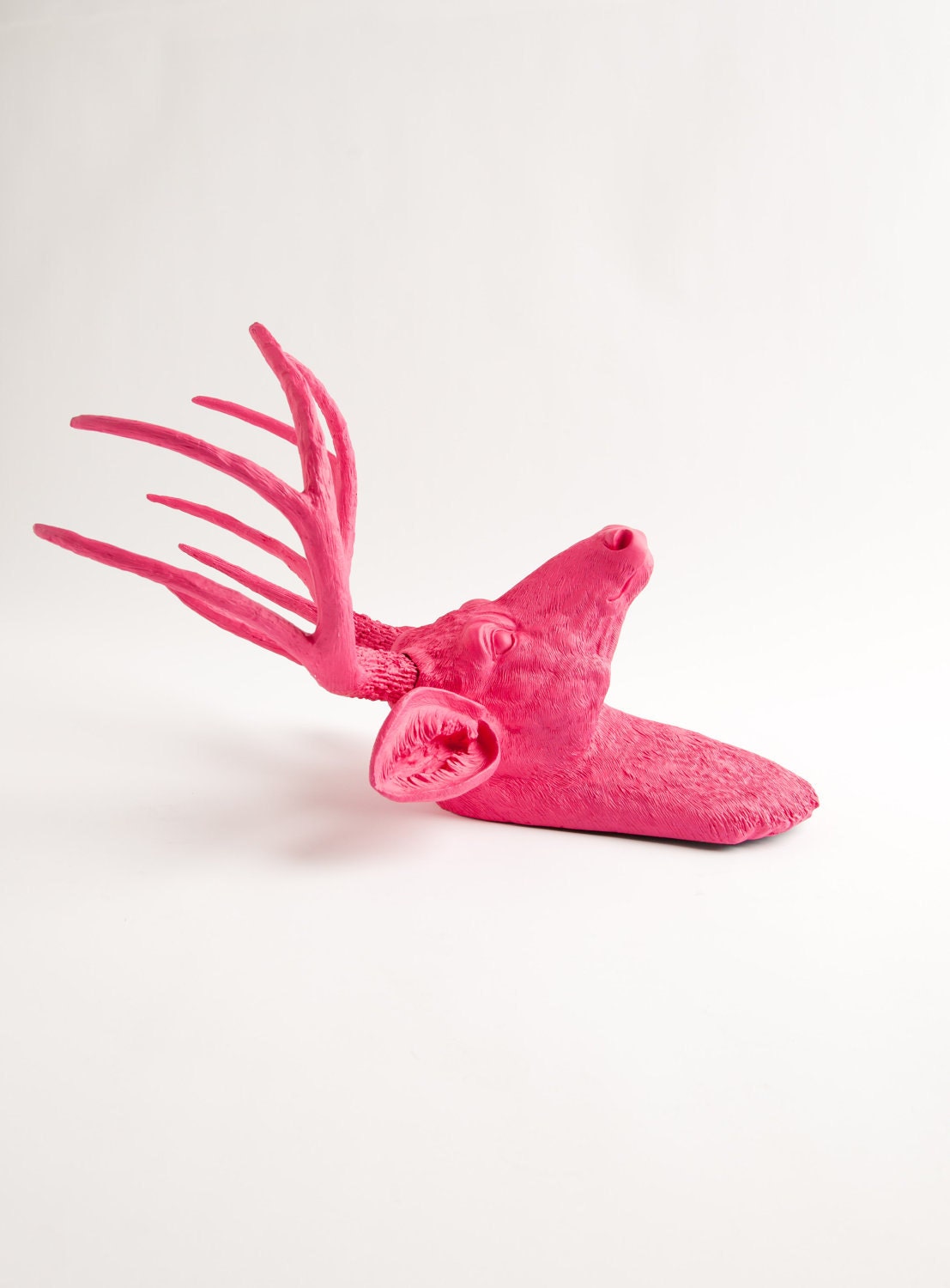 Faux Deer Mount - The Alejandra - Pink Resin Deer Head- Stag Resin Pink Faux Taxidermy- Chic & Trendy