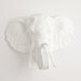 White Faux Taxidermy - Faux Taxidermy - The Tolsby - White Resin Elephant Head- Resin White Faux Taxidermy- Chic & Trendy