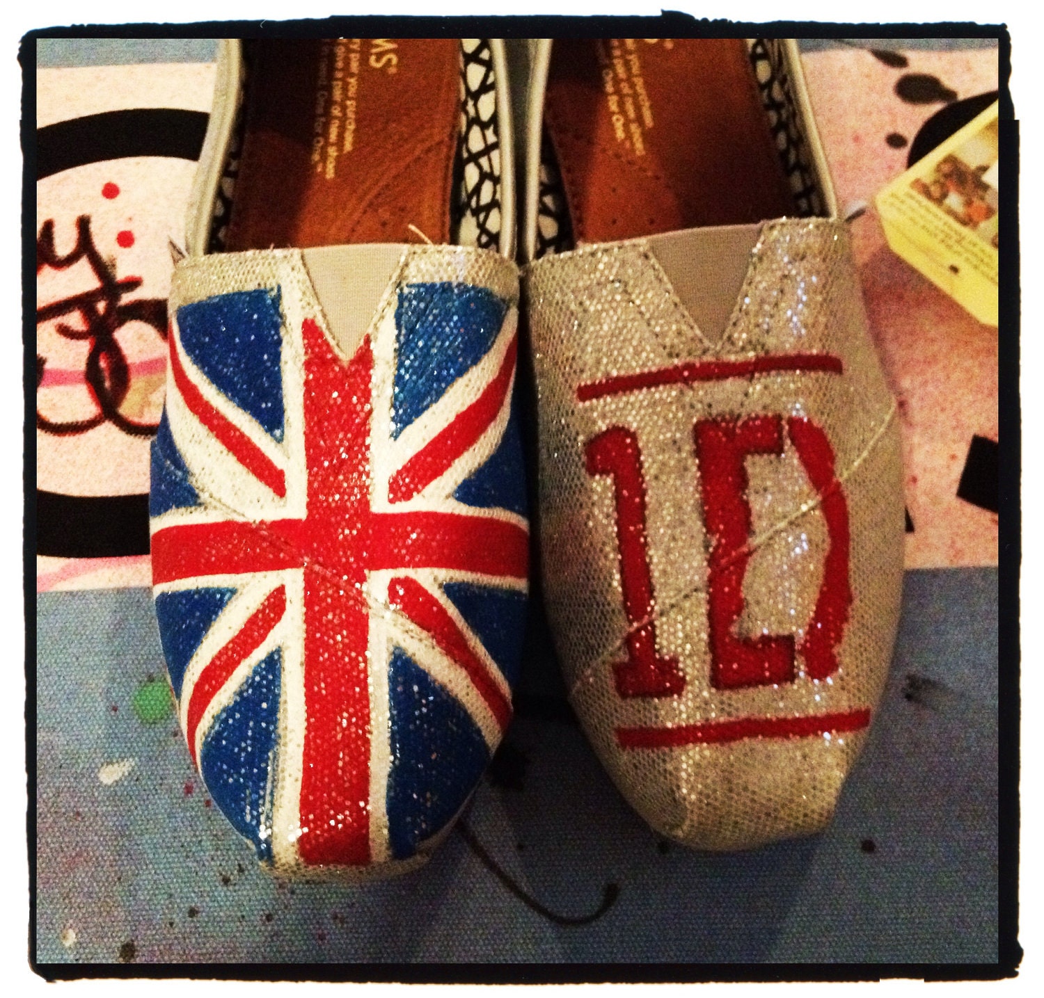 One Direction Custom Toms Shoes