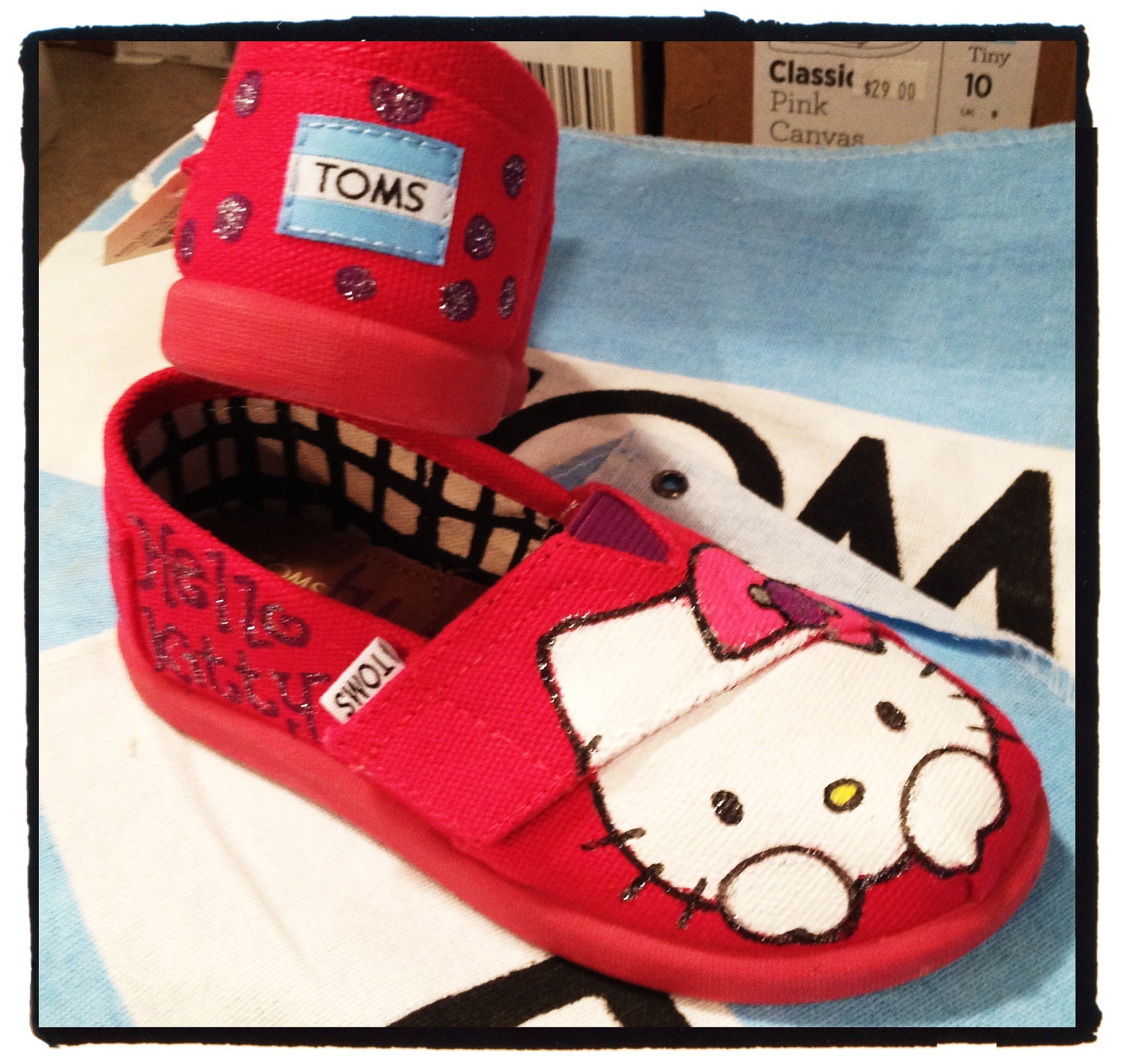 Hello Kitty Custom Tiny Toms Shoes