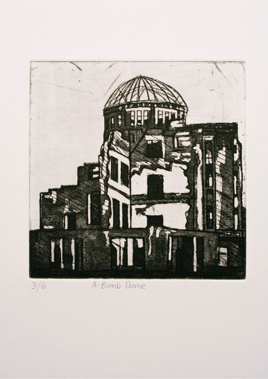 A-Bomb Dome Etching