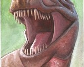 T-Rex Watercolor Painting...