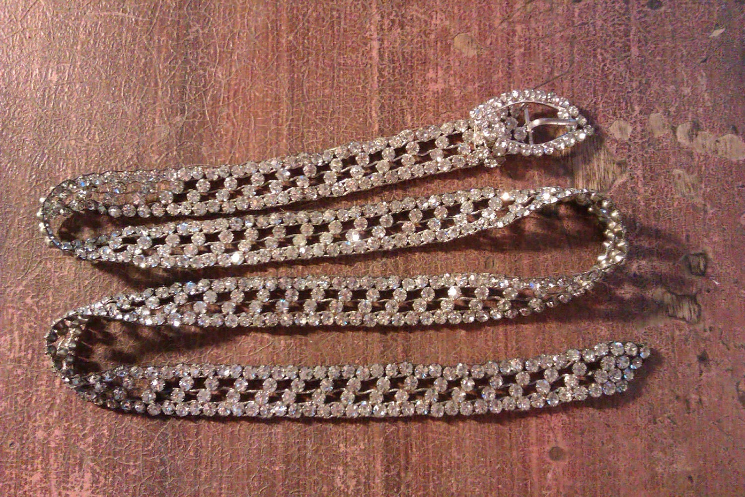 Belly adornement Vintage rhinestone belt