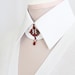 White Collar Luxury Detachable Collar Choker Red Burgundy Oxblood Decor Detachable Collar Snow White Shirt Collar Steampunk Kawaii Lolita