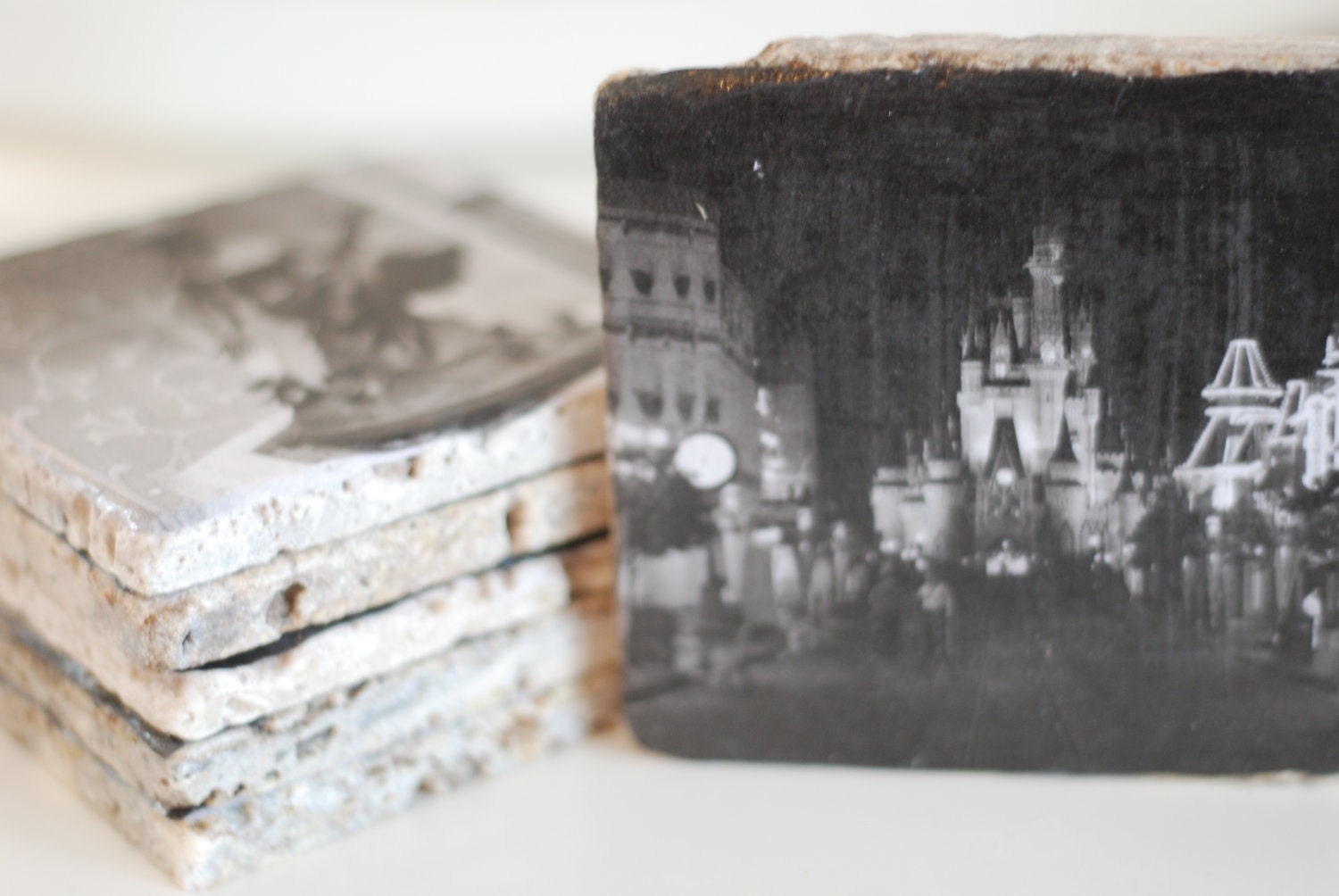 Disney World Fine Art Italian Marble Coasters