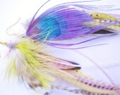 FLUFFY long Feather Earrings Native Jewelry Grizzly Rooster Saddle Violet Lilac Yellow Purple Blue Black Hair Extensions pheasant Peacock