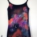 Hand painted galaxy stars city at night customize vest top