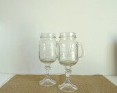 Redneck Wine Glasses, Ball mason jar, Wedding decor