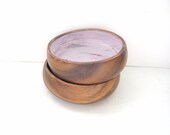 Pink Storage Bowls - Shabby Chic - Woodgrain Pretty Pink