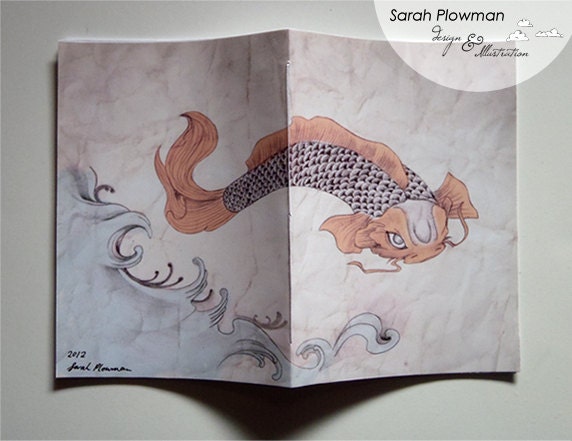 A6 Notebook - "Koi"