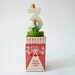 Vintage wooden handpainted birthday number Three year