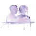 LOVE man woman ART PRINT 12X16 original watercolor painting illustration home wall decor modern contemporary reproduction poster