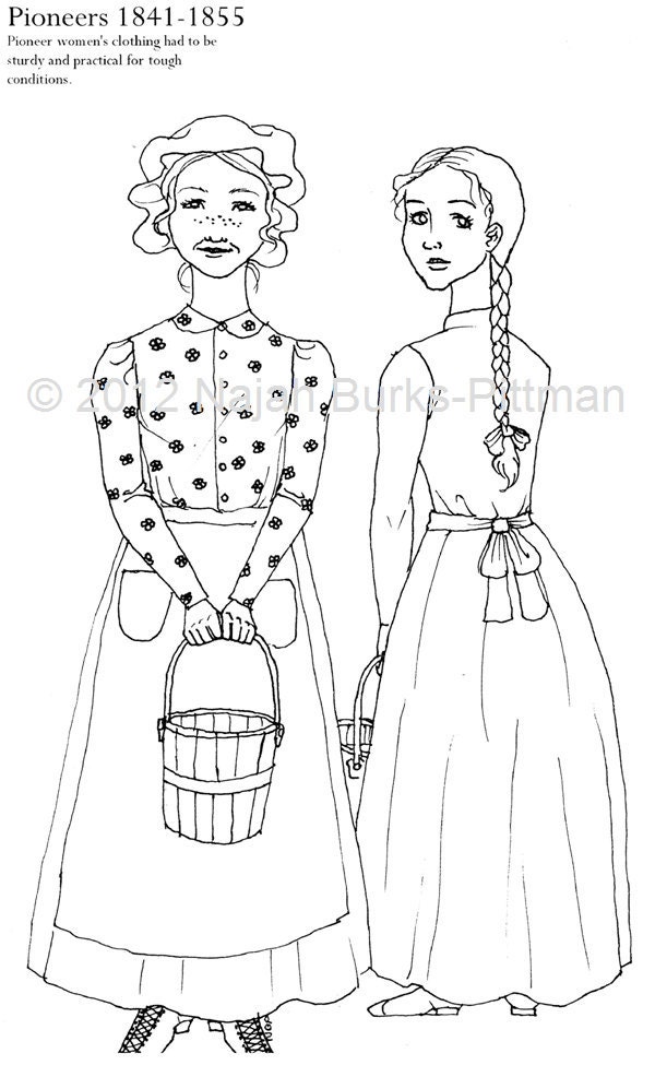 Pioneer Coloring Pages