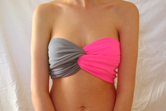 Spandex Bandeau -- Neon Pink