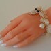 Ivory Bracelet with Pearl Beads and Owl Item