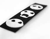Jack Skellington Heads bookmark  - Nightmare Before Christmas - hand cut paper