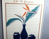 Vintage 80s B.B. la Femme Print