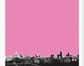London Pink Screenprint