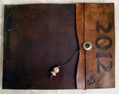 Large  Leather "Year" SketchBook, Graduation, Journal, Drawing Pad, Photo Album, Notebook, Guest Book