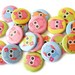 Buttons - Set of 20 Flatback Buttons - Girl Owl Buttons