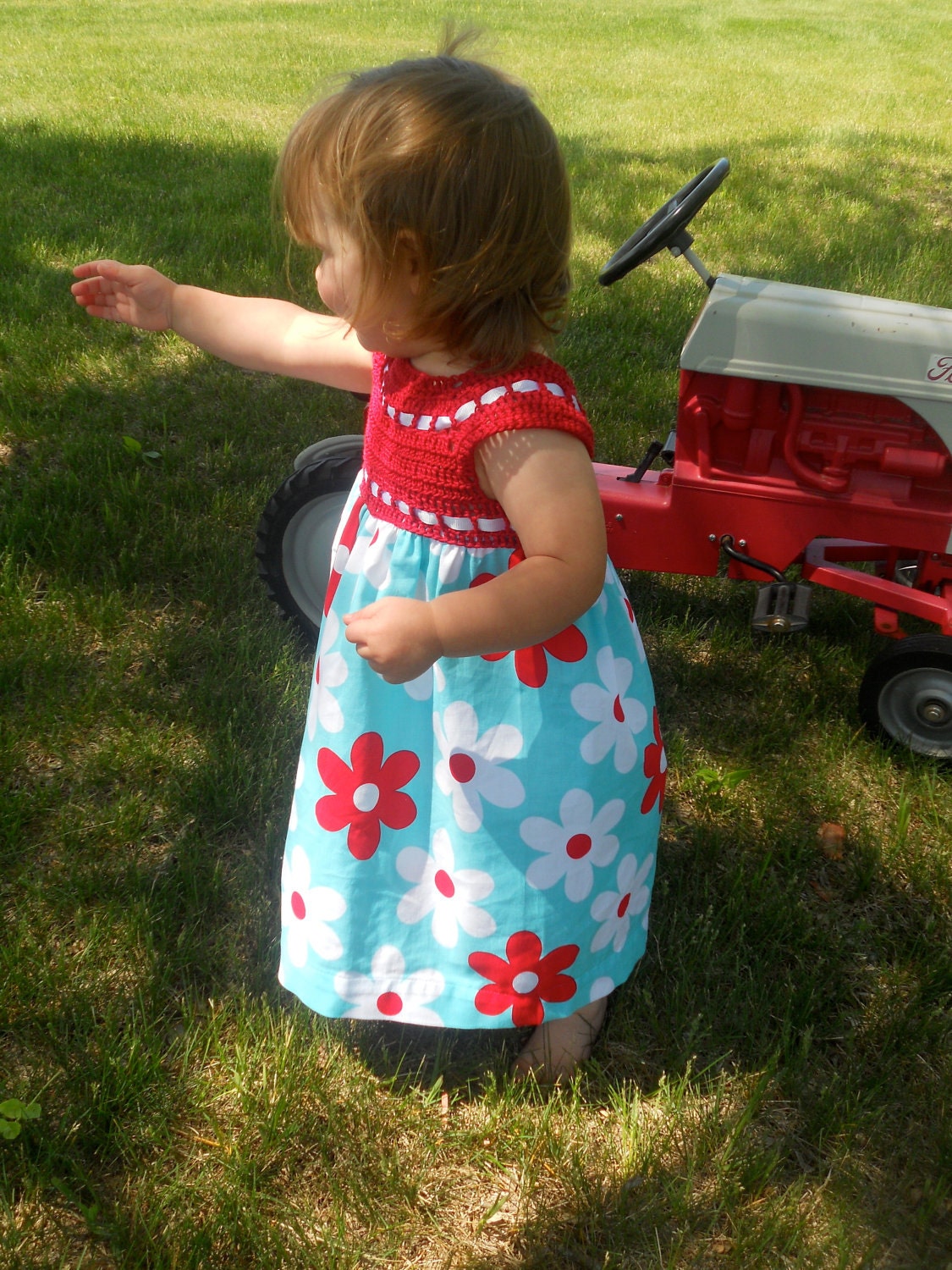 Summer Fun 2t Flowered Dress