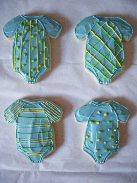Onsie Sugar Cookies with Buttercream Frosting