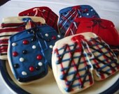 Boardshorts / Pool Party Sugar Cookies with Buttercream Frosting