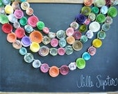 Colorful Paper Flower Garland - Christmas Garland-Shower Garland- Wedding Flower Garland 16 feet